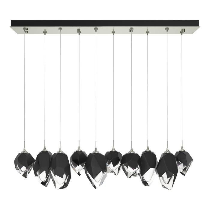 Chrysalis 10-Light Mixed Crystal Pendant in Sterling - 131145-SKT-STND-85-BP0756 by Hubbardton Forge