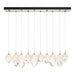 Chrysalis 10-Light Mixed Crystal Pendant in Sterling - 131145-SKT-STND-85-WP0756 by Hubbardton Forge