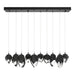 Chrysalis 10-Light Mixed Crystal Pendant in Ink - 131145-SKT-STND-89-BP0756 by Hubbardton Forge