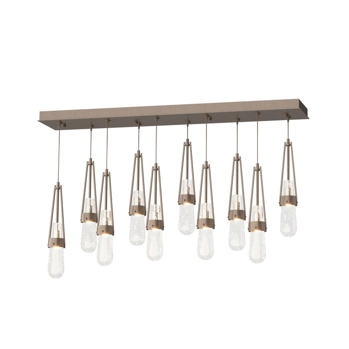 Link 10-Light Blown Glass Pendant in Bronze - 131200-SKT-STND-05-YG0434 by Hubbardton Forge