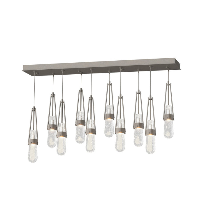 Link 10-Light Blown Glass Pendant in Dark Smoke - 131200-SKT-STND-07-YG0434 by Hubbardton Forge