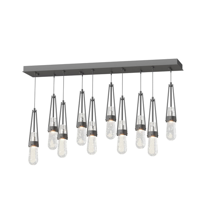 Link 10-Light Blown Glass Pendant in Black - 131200-SKT-STND-10-YG0434 by Hubbardton Forge