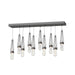 Link 10-Light Blown Glass Pendant in Black - 131200-SKT-STND-10-YG0434 by Hubbardton Forge