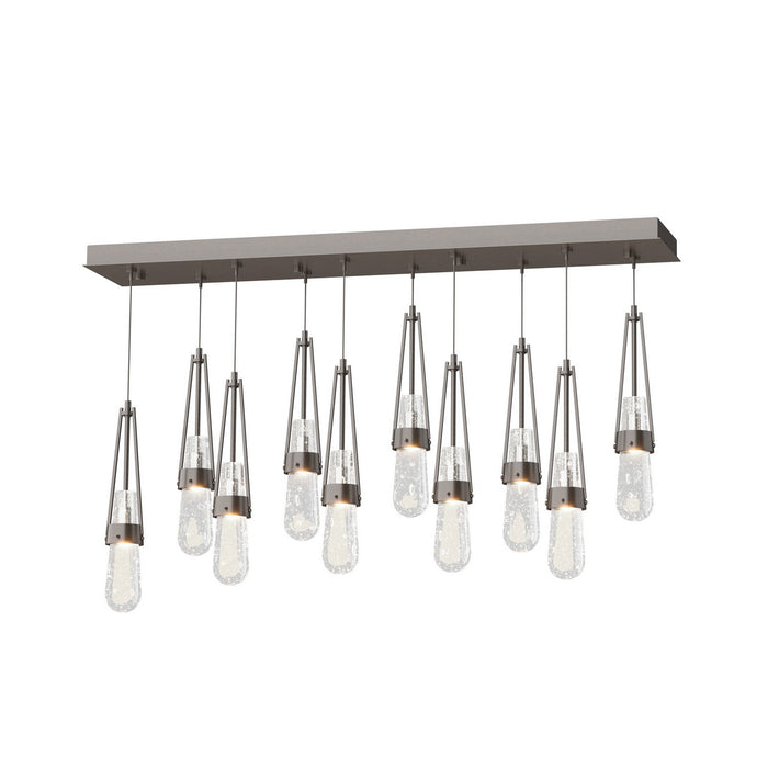 Link 10-Light Blown Glass Pendant in Oil Rubbed Bronze - 131200-SKT-STND-14-YG0434 by Hubbardton Forge