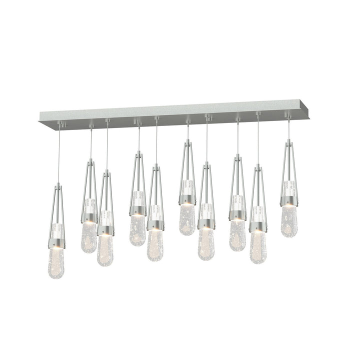 Link 10-Light Blown Glass Pendant in Vintage Platinum - 131200-SKT-STND-82-YG0434 by Hubbardton Forge