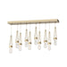 Link 10-Light Blown Glass Pendant in Soft Gold - 131200-SKT-STND-84-YG0434 by Hubbardton Forge