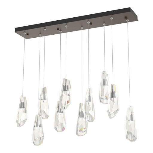 Luma 10-Light Large Crystal Pendant in Bronze - 131201-SKT-STND-05-CR by Hubbardton Forge