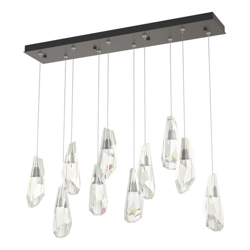 Luma 10-Light Large Crystal Pendant in Dark Smoke - 131201-SKT-STND-07-CR by Hubbardton Forge