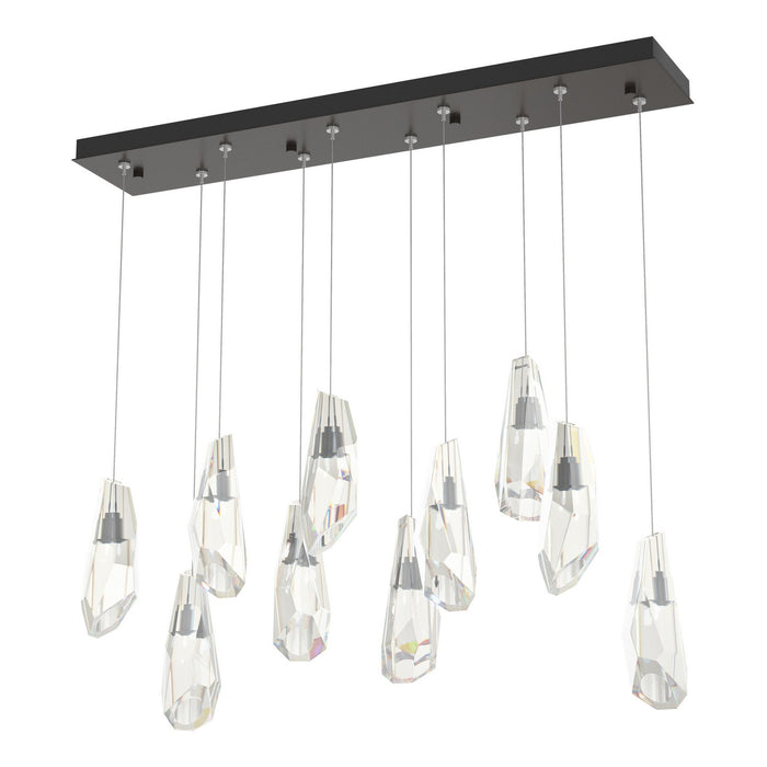 Luma 10-Light Large Crystal Pendant in Oil Rubbed Bronze - 131201-SKT-STND-14-CR by Hubbardton Forge