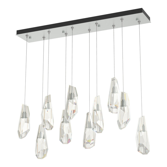 Luma 10-Light Large Crystal Pendant in Vintage Platinum - 131201-SKT-STND-82-CR by Hubbardton Forge