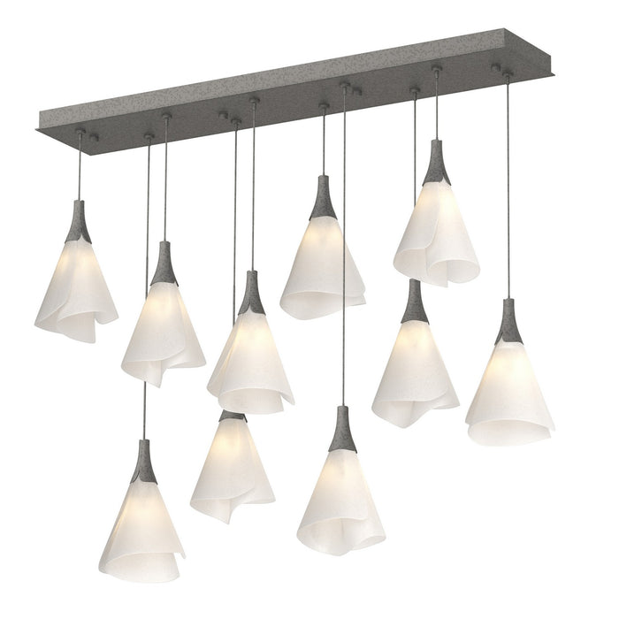 Mobius 10-Light Pendant in Natural Iron - 131202-SKT-STND-20-SH1987 by Hubbardton Forge