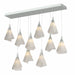 Mobius 10-Light Pendant in Vintage Platinum - 131202-SKT-STND-82-SH1987 by Hubbardton Forge