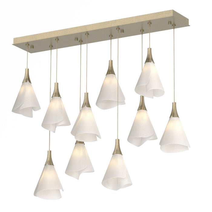 Mobius 10-Light Pendant in Soft Gold - 131202-SKT-STND-84-SH1987 by Hubbardton Forge