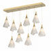 Mobius 10-Light Pendant in Modern Brass - 131202-SKT-STND-86-SH1987 by Hubbardton Forge