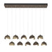 Brooklyn 10-Light Double Shade Pendant in Bronze with Soft Gold Accent - 131205-SKT-STND-05-84-GG0711 by Hubbardton Forge