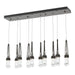 Link 10-Light Clear Glass Pendant in Oil Rubbed Bronze - 131207-SKT-STND-14-ZM0434 by Hubbardton Forge