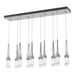 Link 10-Light Clear Glass Pendant in Vintage Platinum - 131207-SKT-STND-82-ZM0434 by Hubbardton Forge