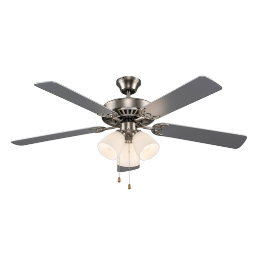 Solana 52" Ceiling Fan in Brushed Nickel - Lamps Expo