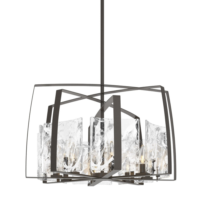 Arc 8-Light Pendant in Dark Smoke - 131312-SKT-MULT-07-YR0699 by Hubbardton Forge