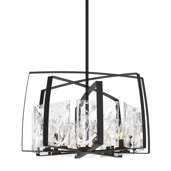 Arc 8-Light Pendant in Black - 131312-SKT-MULT-10-YR0699 by Hubbardton Forge