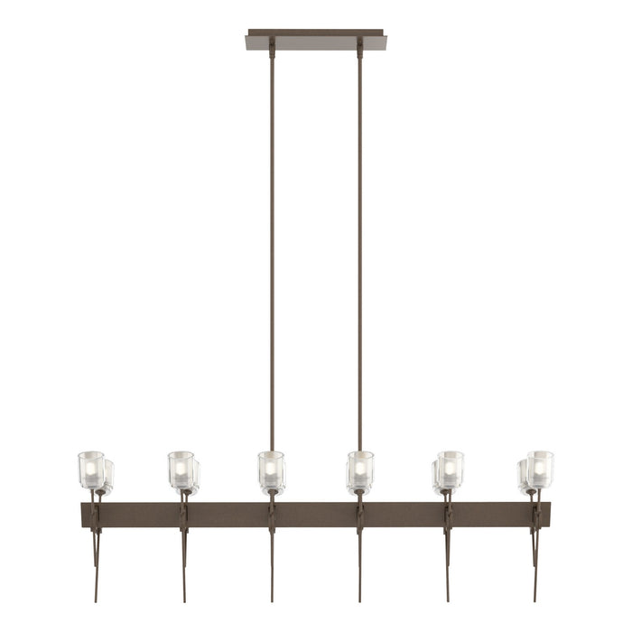 Echo 12-Light Linear Pendant in Bronze - 131525-SKT-MULT-05-YC0369 by Hubbardton Forge