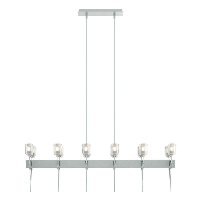 Echo 12-Light Linear Pendant in Vintage Platinum - 131525-SKT-MULT-82-YC0369 by Hubbardton Forge