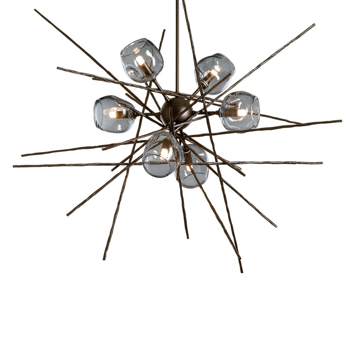 Griffin Starburst Pendant in Bronze - 131590-SKT-MULT-05-YL0709 by Hubbardton Forge