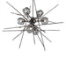 Griffin Starburst Pendant in Dark Smoke - 131590-SKT-MULT-07-YL0709 by Hubbardton Forge