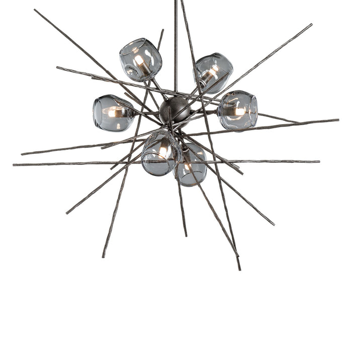 Griffin Starburst Pendant in Natural Iron - 131590-SKT-MULT-20-YL0709 by Hubbardton Forge