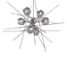 Griffin Starburst Pendant in Vintage Platinum - 131590-SKT-MULT-82-YL0709 by Hubbardton Forge