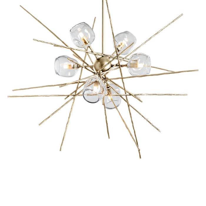 Griffin Starburst Pendant in Modern Brass - 131590-SKT-MULT-86-ZM0709 by Hubbardton Forge