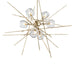 Griffin Starburst Pendant in Modern Brass - 131590-SKT-MULT-86-ZM0709 by Hubbardton Forge