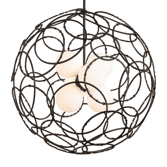 Olympus Orb Pendant in Dark Smoke - 131602-SKT-MULT-07-GG0677 by Hubbardton Forge