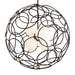 Olympus Orb Pendant in Dark Smoke - 131602-SKT-MULT-07-GG0677 by Hubbardton Forge