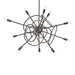 Olympus 12-Light Starburst Pendant in Dark Smoke - 131604-SKT-MULT-07 by Hubbardton Forge