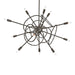 Olympus 12-Light Starburst Pendant in Oil Rubbed Bronze - 131604-SKT-MULT-14 by Hubbardton Forge