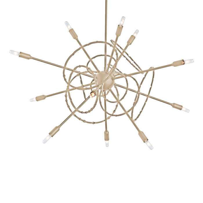 Olympus 12-Light Starburst Pendant in Soft Gold - 131604-SKT-MULT-84 by Hubbardton Forge