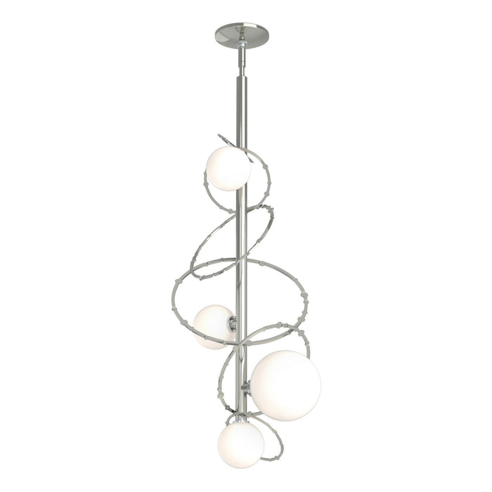 Olympus Vertical Pendant in Sterling - 131606-SKT-MULT-85-GG0712 by Hubbardton Forge