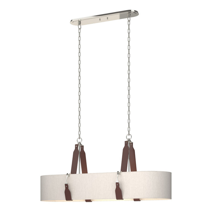 Saratoga Oval Pendant in Polished Nickel - 134070-SKT-STND-24-LB-SE4608 by Hubbardton Forge