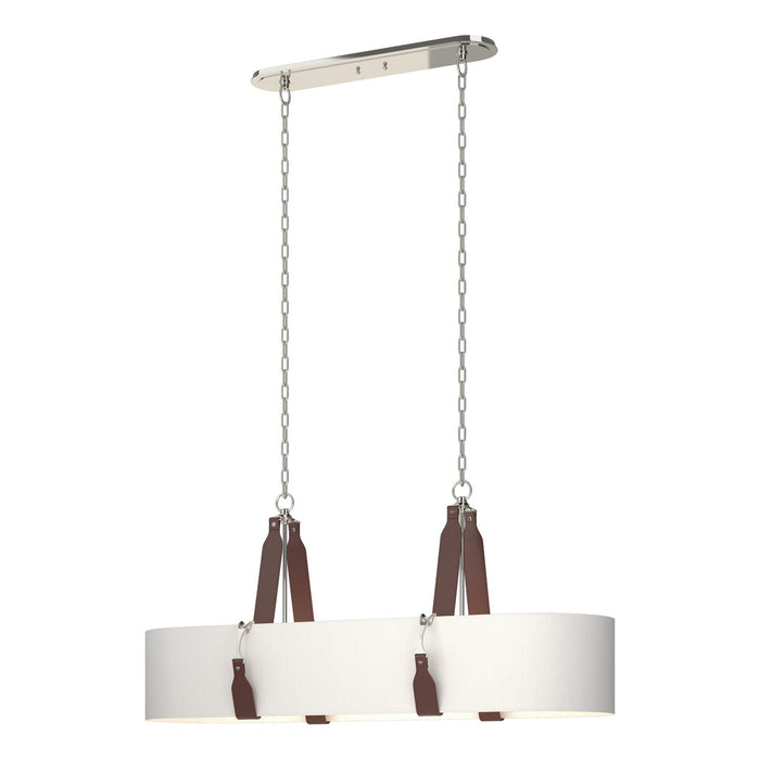 Saratoga Oval Pendant in Polished Nickel - 134070-SKT-STND-24-LB-SF4608 by Hubbardton Forge