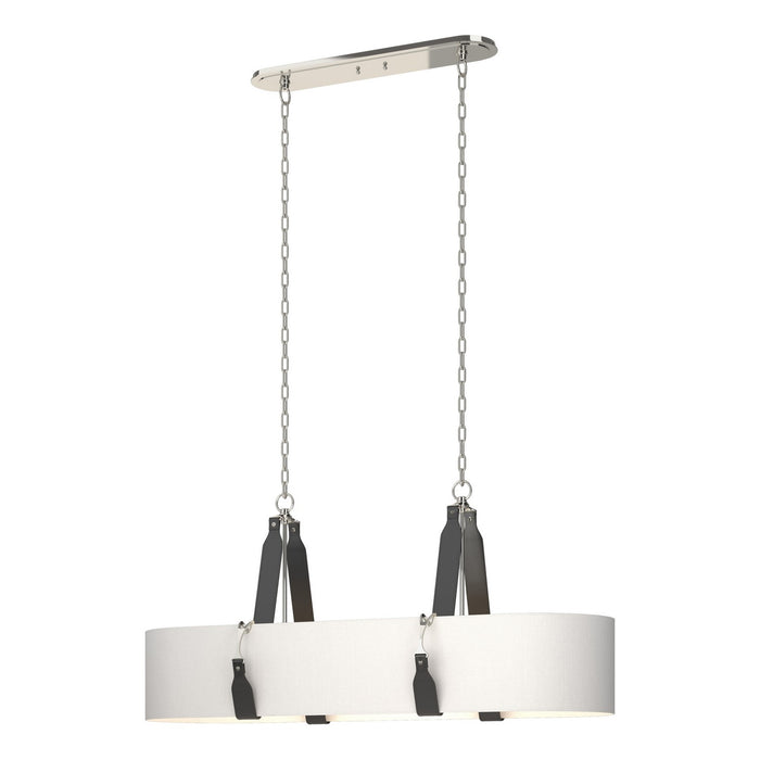 Saratoga Oval Pendant in Polished Nickel - 134070-SKT-STND-24-LK-SF4608 by Hubbardton Forge