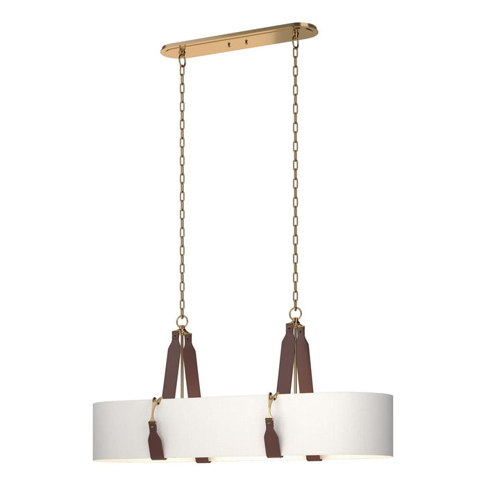 Saratoga Oval Pendant in Antique Brass - 134070-SKT-STND-27-LB-SF4608 by Hubbardton Forge