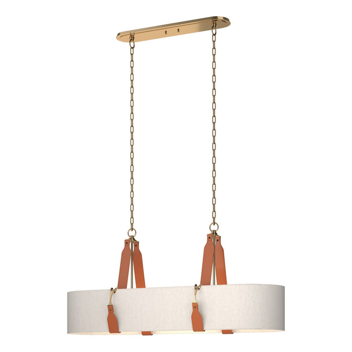 Saratoga Oval Pendant in Antique Brass - 134070-SKT-STND-27-LC-SE4608 by Hubbardton Forge