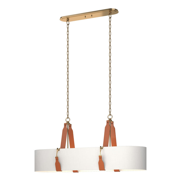 Saratoga Oval Pendant in Antique Brass - 134070-SKT-STND-27-LC-SF4608 by Hubbardton Forge