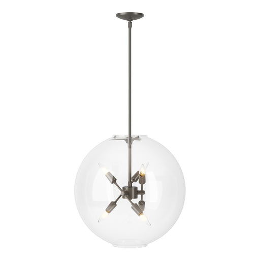 Sfera 6-Light Pendant in Dark Smoke - 134410-SKT-MULT-07-ZM0497 by Hubbardton Forge