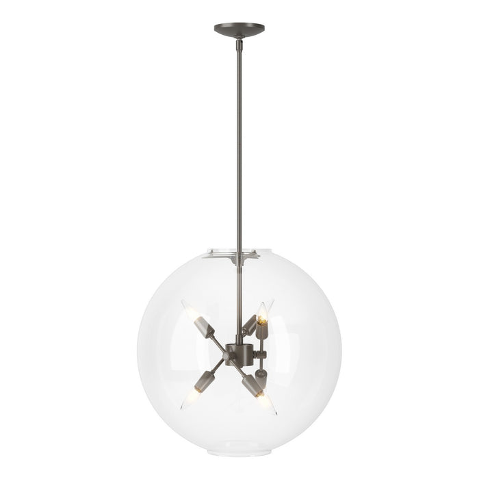 Sfera 6-Light Pendant in Dark Smoke - 134410-SKT-MULT-07-ZM0497 by Hubbardton Forge