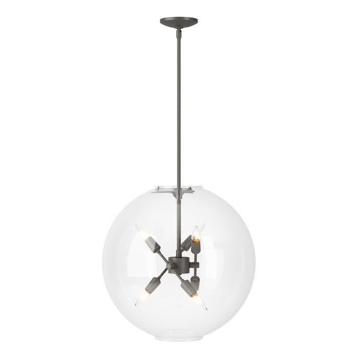 Sfera 6-Light Pendant in Natural Iron - 134410-SKT-MULT-20-ZM0497 by Hubbardton Forge