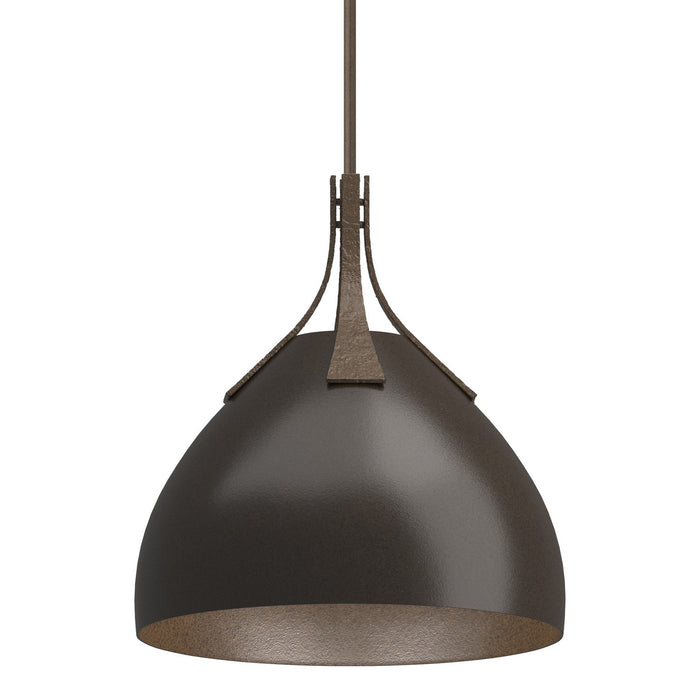 Summit Pendant in Bronze with Oil Rubbed Bronze Accent - 134502-SKT-MULT-05-14 by Hubbardton Forge