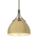 Summit Pendant in Bronze with Modern Brass Accent - 134502-SKT-MULT-05-86 by Hubbardton Forge