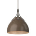 Summit Pendant in Dark Smoke with Bronze Accent - 134502-SKT-MULT-07-05 by Hubbardton Forge